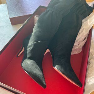 Tamara Mellon Marfa Mid Calf Suede Boots 38